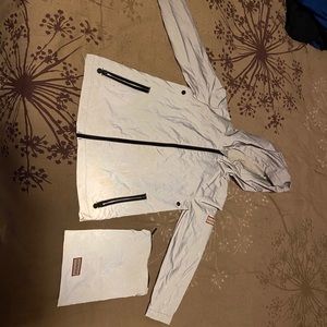 Hunter highly reflective rain coat